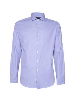 Camicia golf by montanelli BIANCO E BLU Y1