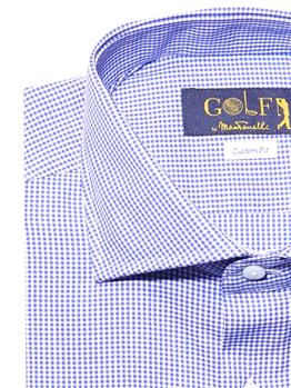 Camicia golf by montanelli BIANCO E BLU Y1 - gallery 4