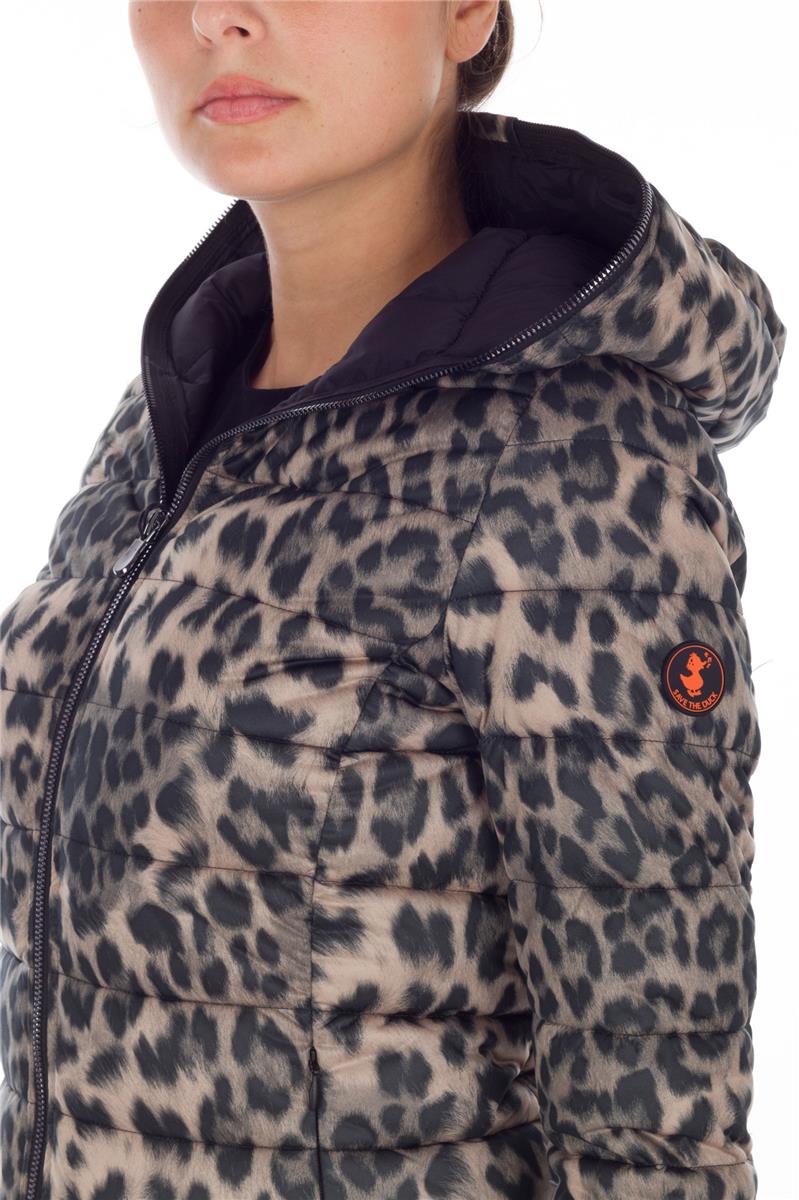 Piumino donna leopardato shop